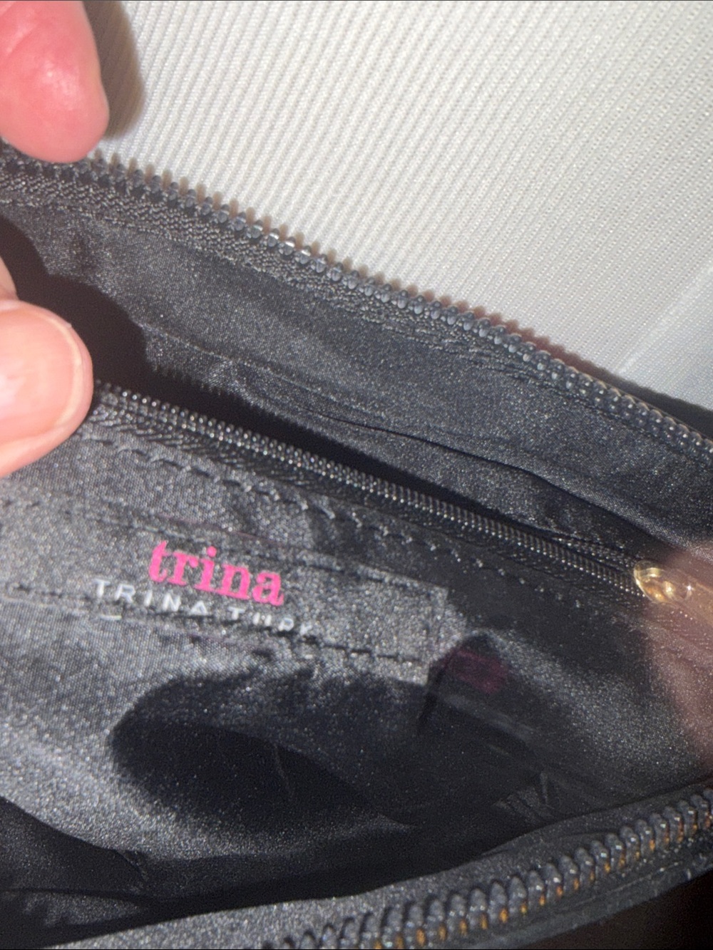 Trina Turk Black Crossbody Bag with Pink, Red & Purple Floral Print - Picture 8 of 12
